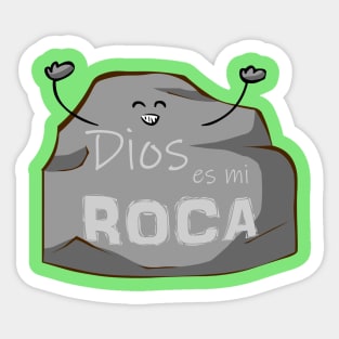 Dios es mi roca Sticker